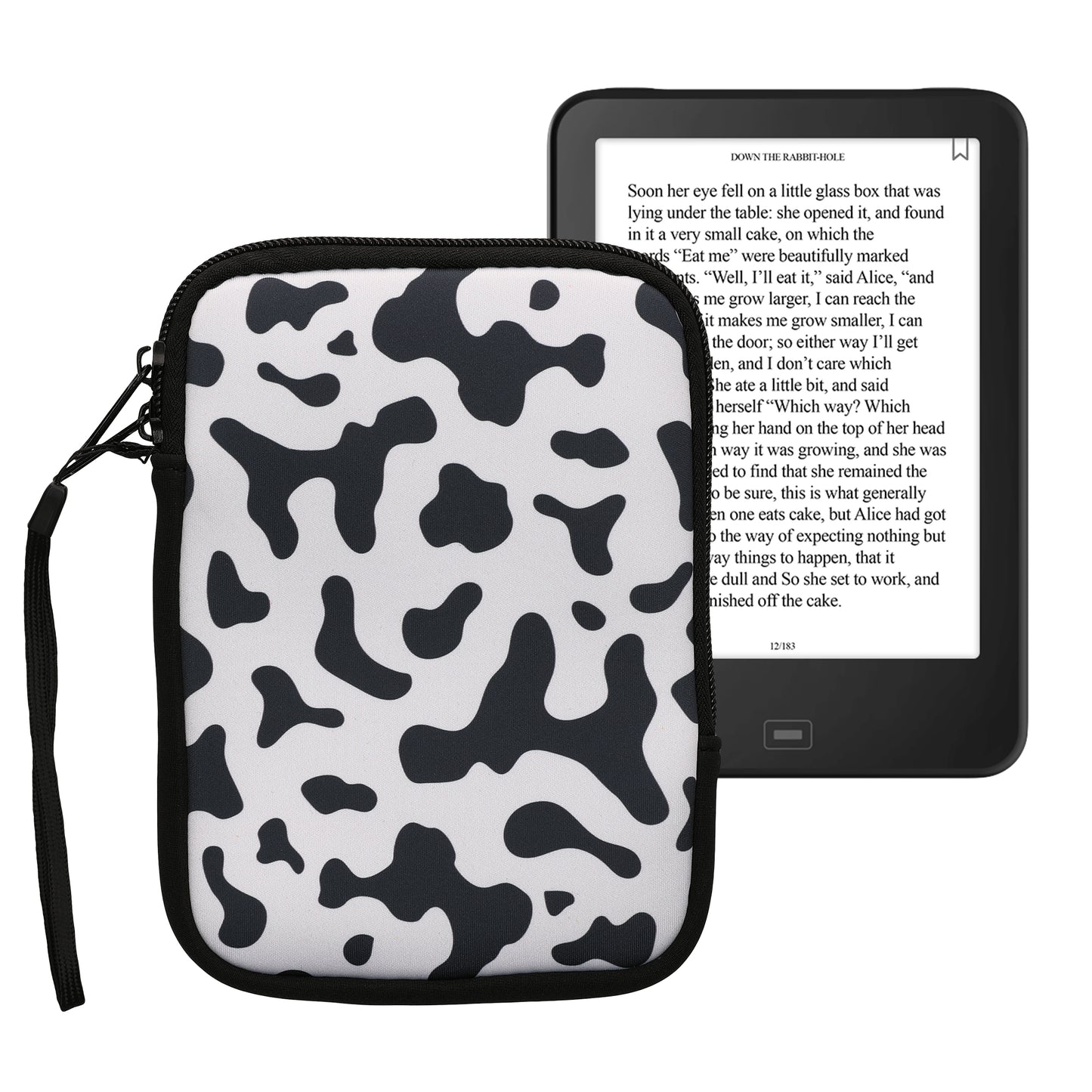 kwmobile Tasche für eReader - Hülle Schutzhülle Galaxie Baum Wiese - 17 x 12 x 2 cm Innenmaße
