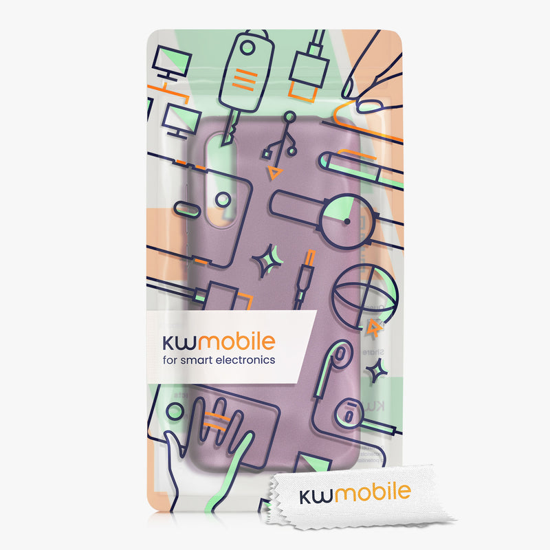 kwmobile Handyhülle für Xiaomi Mi 9 Lite Hülle - Silikon Case schimmernd - Schutzhülle Cover