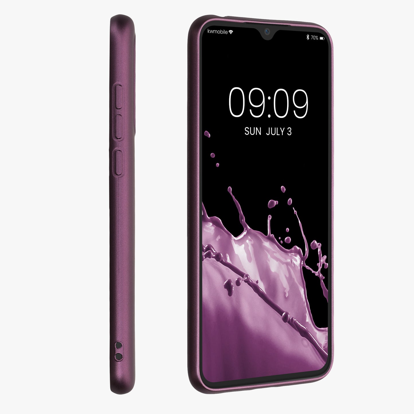 kwmobile Handyhülle für Xiaomi Mi 9 Lite Hülle - Silikon Case schimmernd - Schutzhülle Cover
