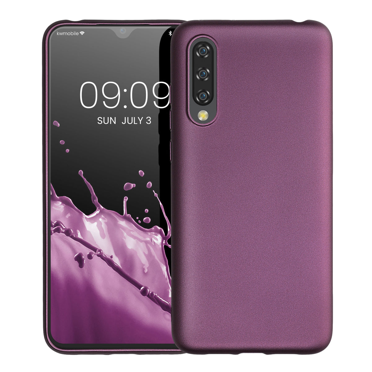kwmobile Handyhülle für Xiaomi Mi 9 Lite Hülle - Silikon Case schimmernd - Schutzhülle Cover