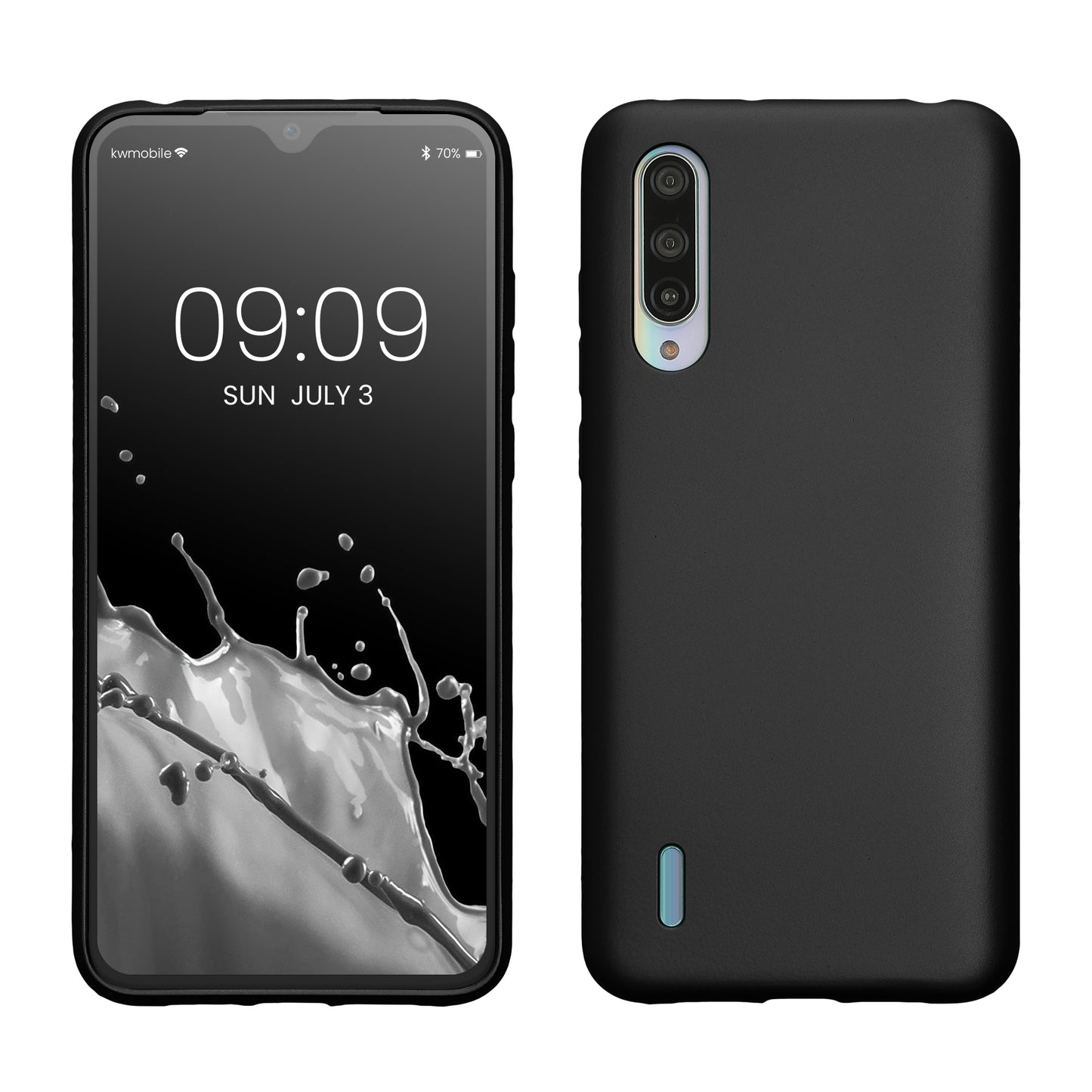 kwmobile Handyhülle für Xiaomi Mi 9 Lite Hülle - Silikon Case schimmernd - Schutzhülle Cover