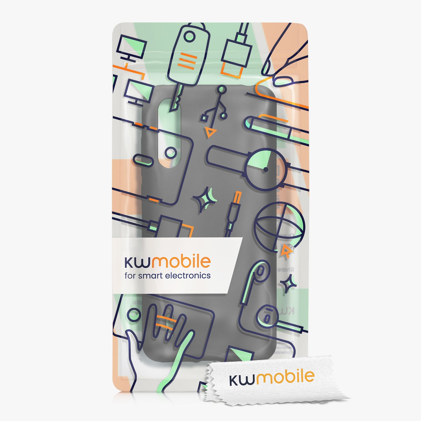 kwmobile Handyhülle für Xiaomi Mi 9 Lite Hülle - Silikon Case schimmernd - Schutzhülle Cover