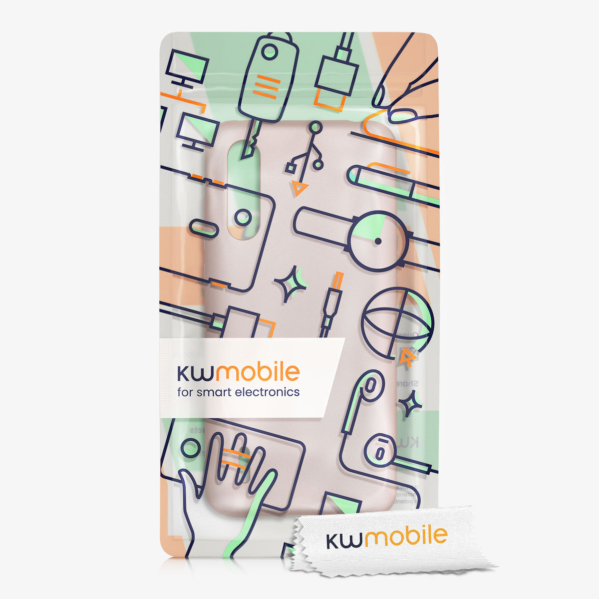 kwmobile Handyhülle für Xiaomi Mi 9 Lite Hülle - Silikon Case schimmernd - Schutzhülle Cover