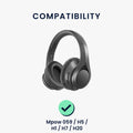 kwmobile Ohr Polster für Mpow 059 / H5 / H1 / H7 / H20 Ohrpolster - Ersatz Ohrpolster - Kopfhörer Ersatzteile - Kopfhörer Ersatzpolster für Over Ear Headphones