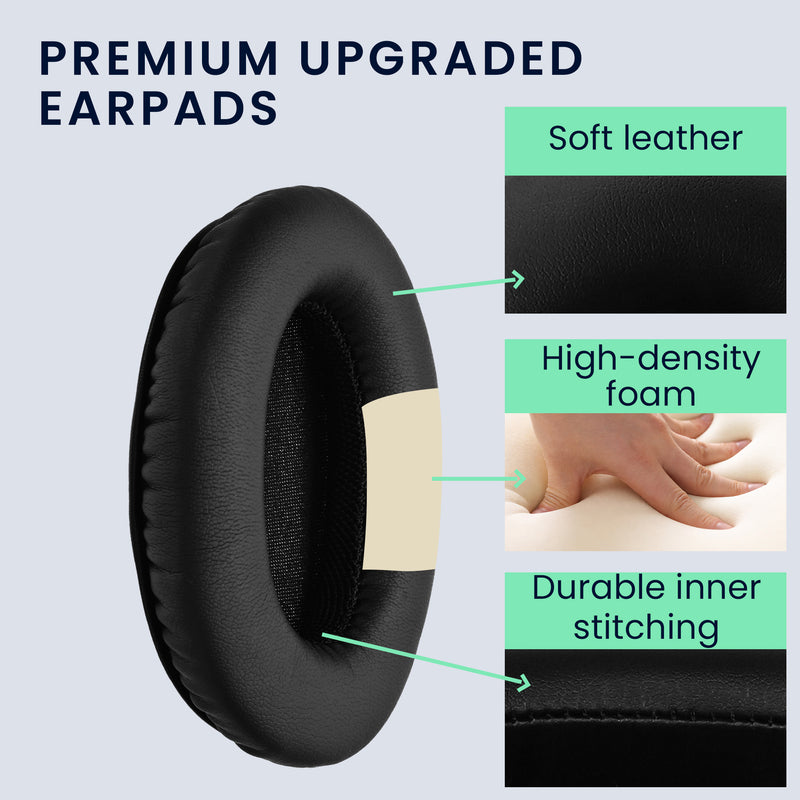 kwmobile Ohr Polster für Mpow 059 / H5 / H1 / H7 / H20 Ohrpolster - Ersatz Ohrpolster - Kopfhörer Ersatzteile - Kopfhörer Ersatzpolster für Over Ear Headphones