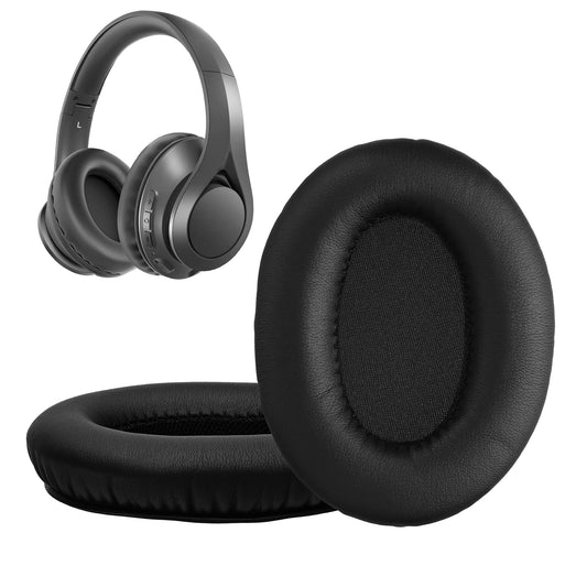 kwmobile 2x Ohr Polster für Mpow 059 / H5 / H1 / H7 / H20 Ohrpolster - Ersatz Ohrpolster - Kopfhörer Ersatzteile - Kopfhörer Ersatzpolster für Over Ear Headphones Schwarz  