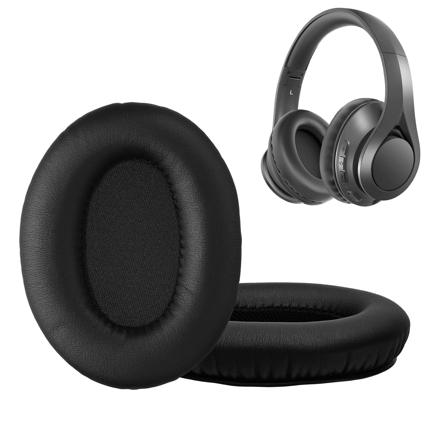 kwmobile Ohr Polster für Mpow 059 / H5 / H1 / H7 / H20 Ohrpolster - Ersatz Ohrpolster - Kopfhörer Ersatzteile - Kopfhörer Ersatzpolster für Over Ear Headphones