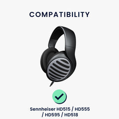 kwmobile Ohr Polster für Sennheiser HD515 / HD555 / HD595 / HD518 Ohrpolster - Ersatz Ohrpolster - Kopfhörer