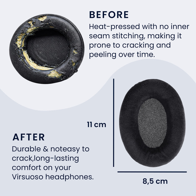 kwmobile Ohr Polster für Sennheiser HD515 / HD555 / HD595 / HD518 Ohrpolster - Ersatz Ohrpolster - Kopfhörer Ersatzteile - Kopfhörer Ersatzpolster für Over Ear Headphones