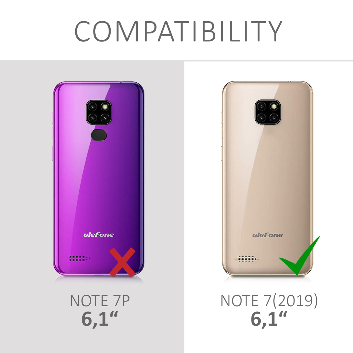 kwmobile Wallet Case kompatibel mit Ulefone Note 7 (2019) Hülle - Cover mit Ständer und Kartenfächern - Don't touch my Phone
