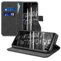 kwmobile Wallet Case kompatibel mit Ulefone Note 7 (2019) Hülle - Cover mit Ständer und Kartenfächern - Don't touch my Phone