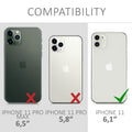 kwmobile Handyhülle für Apple iPhone 11 Hülle - Silikon Case metallisch schimmernd - Schutzhülle Cover