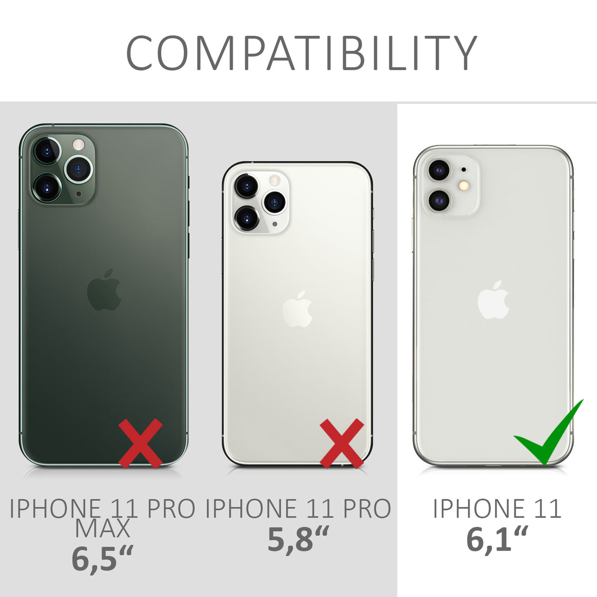 kwmobile Handyhülle für Apple iPhone 11 Hülle - Silikon Case metallisch schimmernd - Schutzhülle Cover