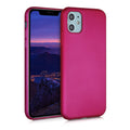 kwmobile Handyhülle für Apple iPhone 11 Hülle - Silikon Case metallisch schimmernd - Schutzhülle Cover