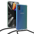 kwmobile Necklace Case kompatibel mit Samsung Galaxy M30s Hülle - Silikon Cover mit Handykette - Band Handyhülle