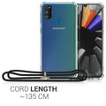 kwmobile Necklace Case kompatibel mit Samsung Galaxy M30s Hülle - Silikon Cover mit Handykette - Band Handyhülle