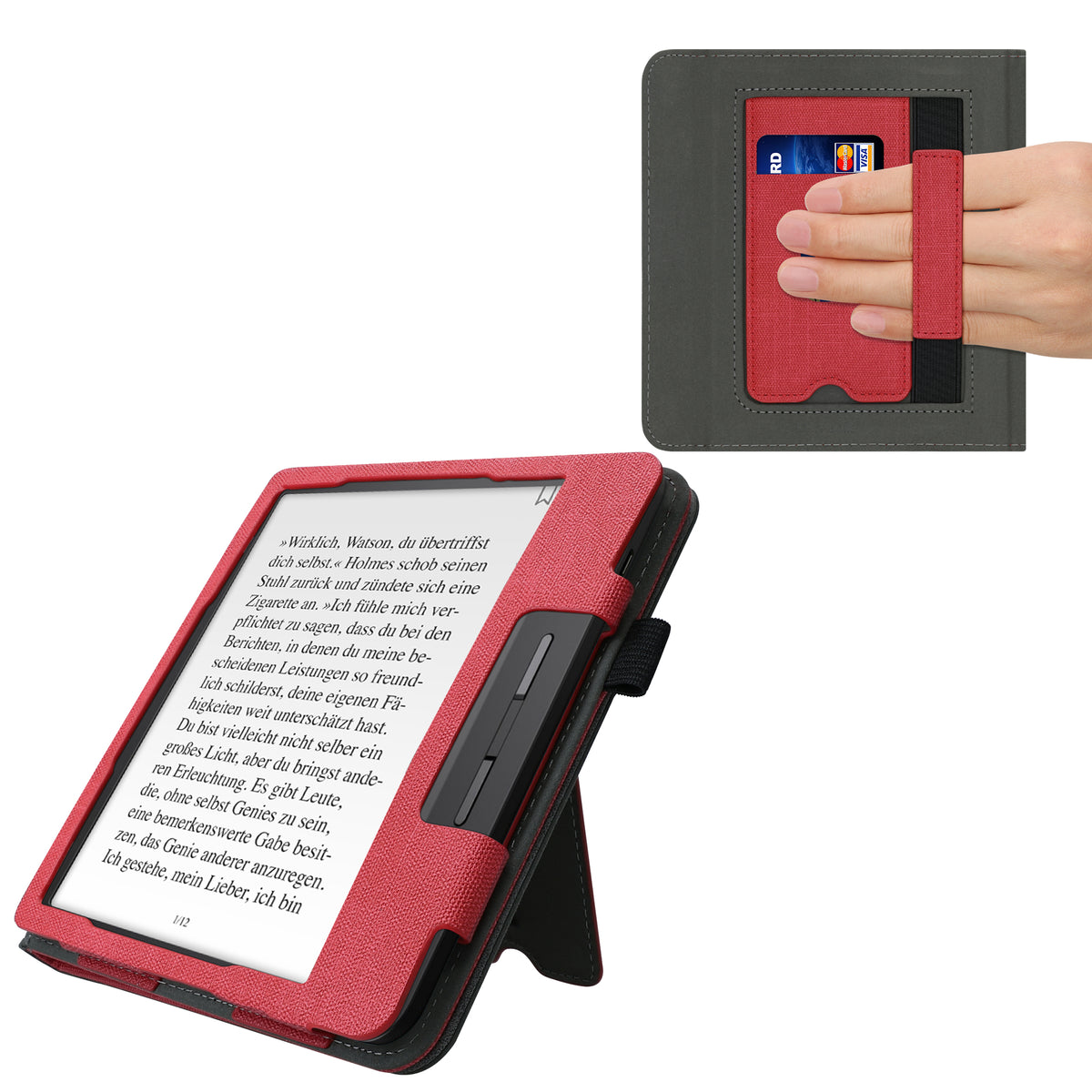 Tolino Vision 5 mit Handschlaufe Flip Case