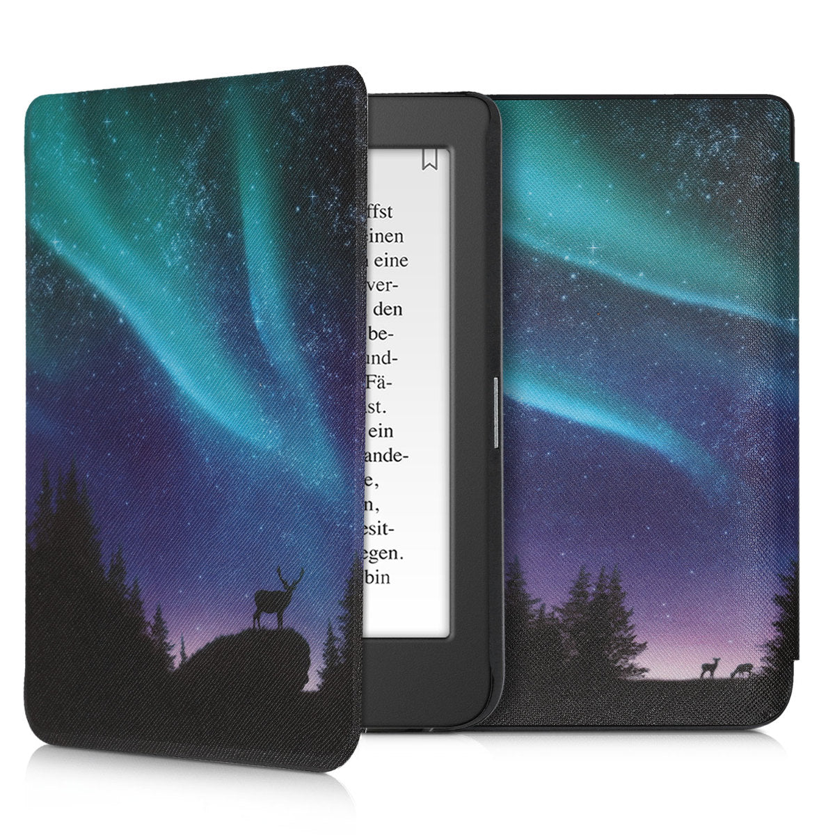 kwmobile Schutzhülle für Tolino Page 2 Hülle - eReader Flip Case mit Auto Sleep Funktion