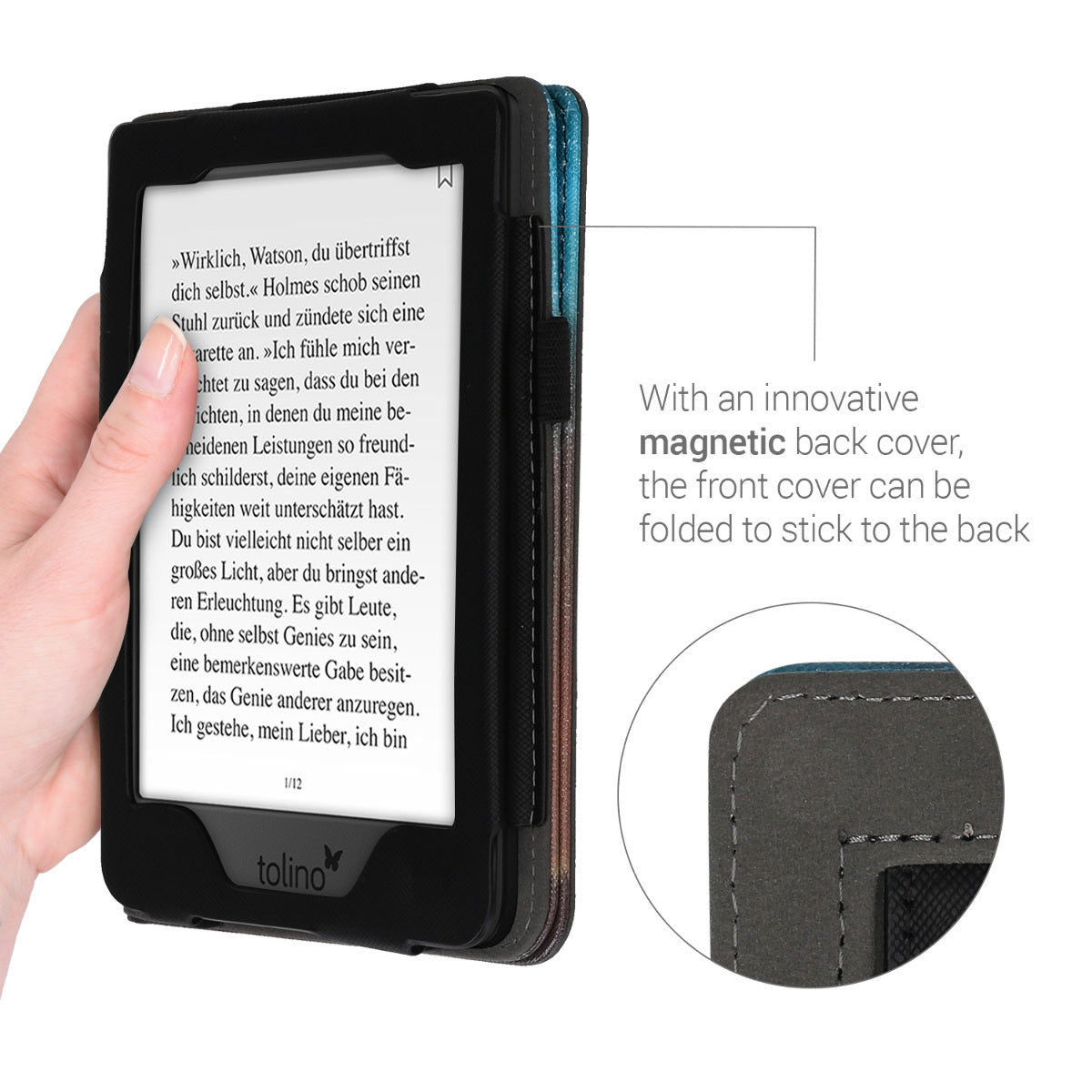 Tolino Page 2 mit Handschlaufe Flip Case