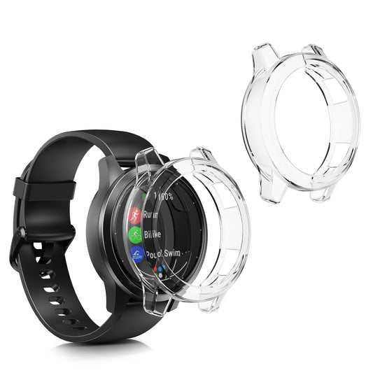 kwmobile Sport Schutzhülle kompatibel mit Garmin Vivoactive 4S Case ohne Tracker