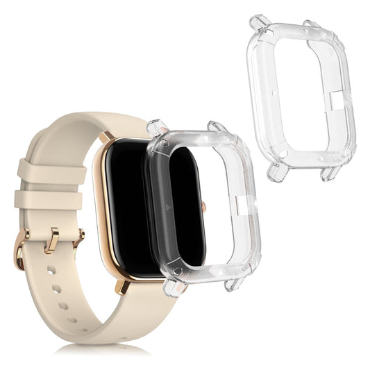kwmobile 2x Sport Schutzhülle kompatibel mit Huami Amazfit GTS Hülle - Case ohne Tracker