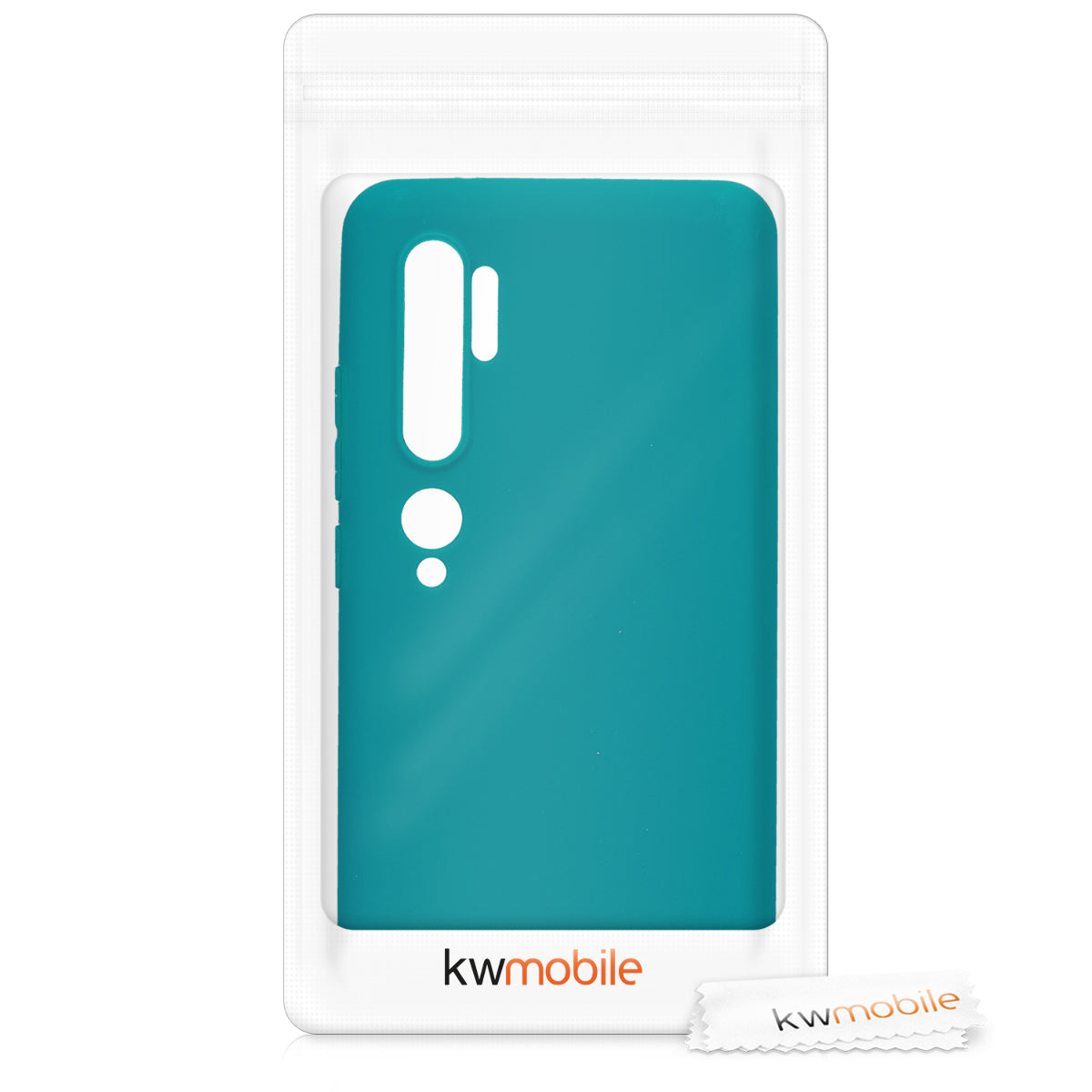 kwmobile Handyhülle für Xiaomi Mi Note 10 / Note 10 Pro Hülle - weiches Handy Silikon Case - Schutzhülle Cover
