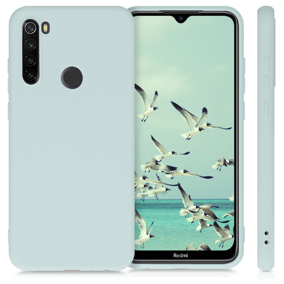 kwmobile Handyhülle für Xiaomi Redmi Note 8T - Kabelloses Laden - Schutzhülle Cover