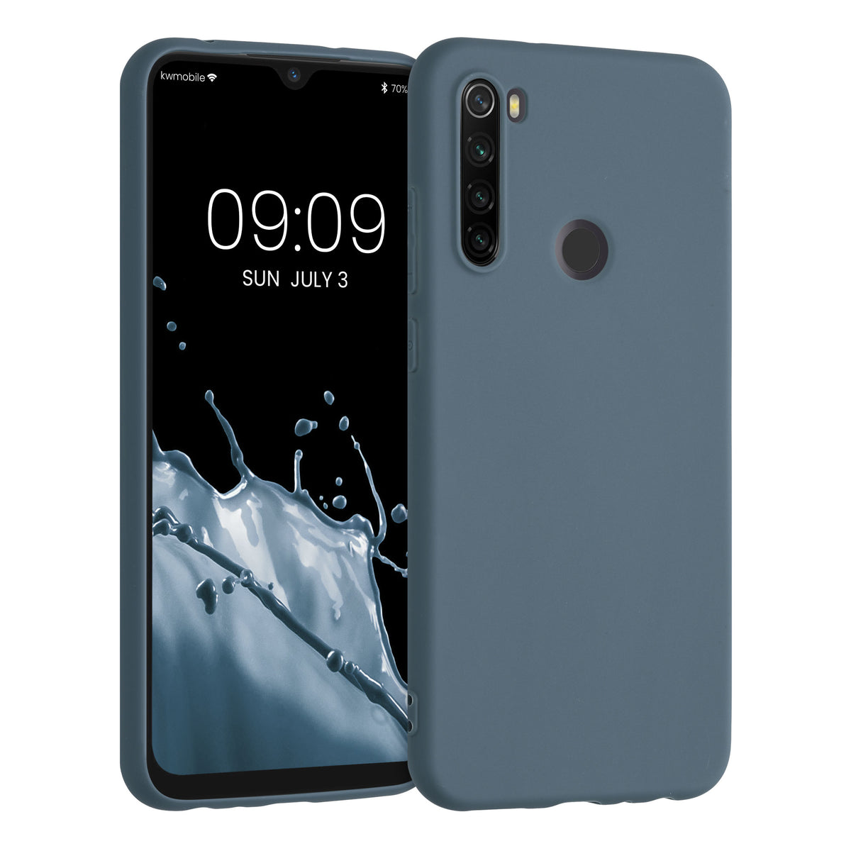 kwmobile Handyhülle für Xiaomi Redmi Note 8T - Kabelloses Laden - Schutzhülle Cover