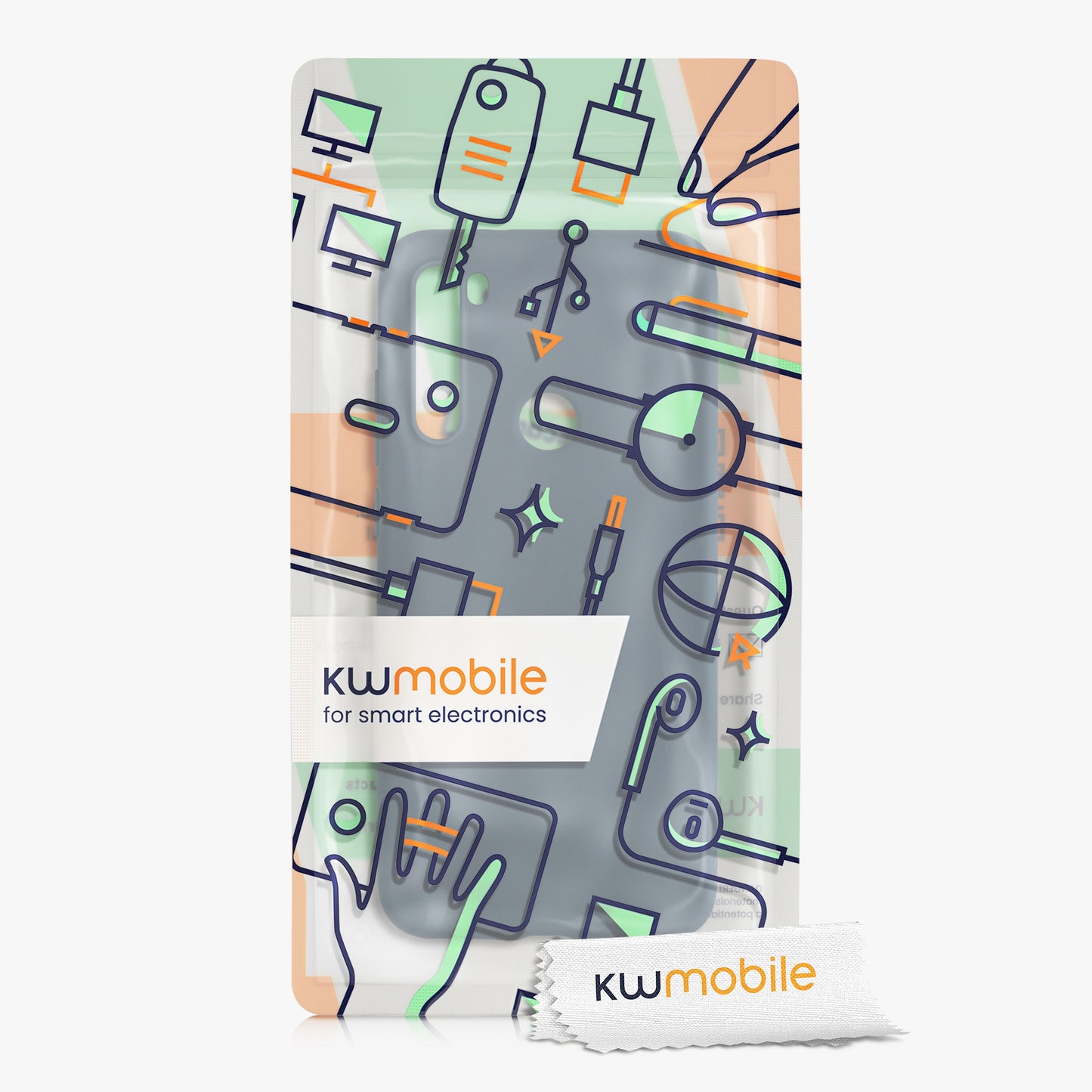 kwmobile Handyhülle für Xiaomi Redmi Note 8T - Kabelloses Laden - Schutzhülle Cover