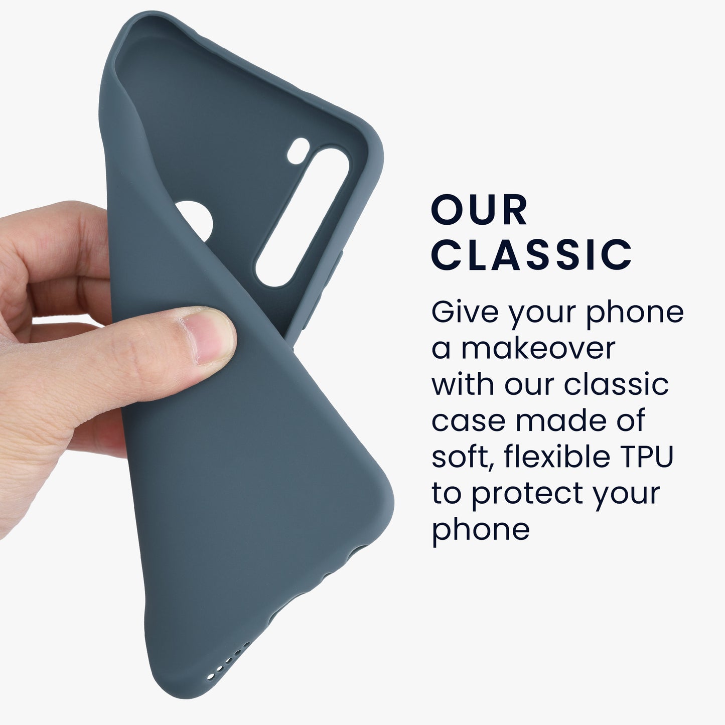 kwmobile Handyhülle für Xiaomi Redmi Note 8T - Kabelloses Laden - Schutzhülle Cover