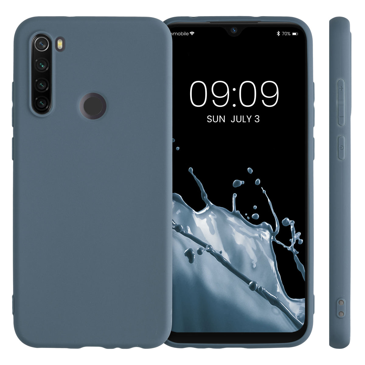 kwmobile Handyhülle für Xiaomi Redmi Note 8T - Kabelloses Laden - Schutzhülle Cover