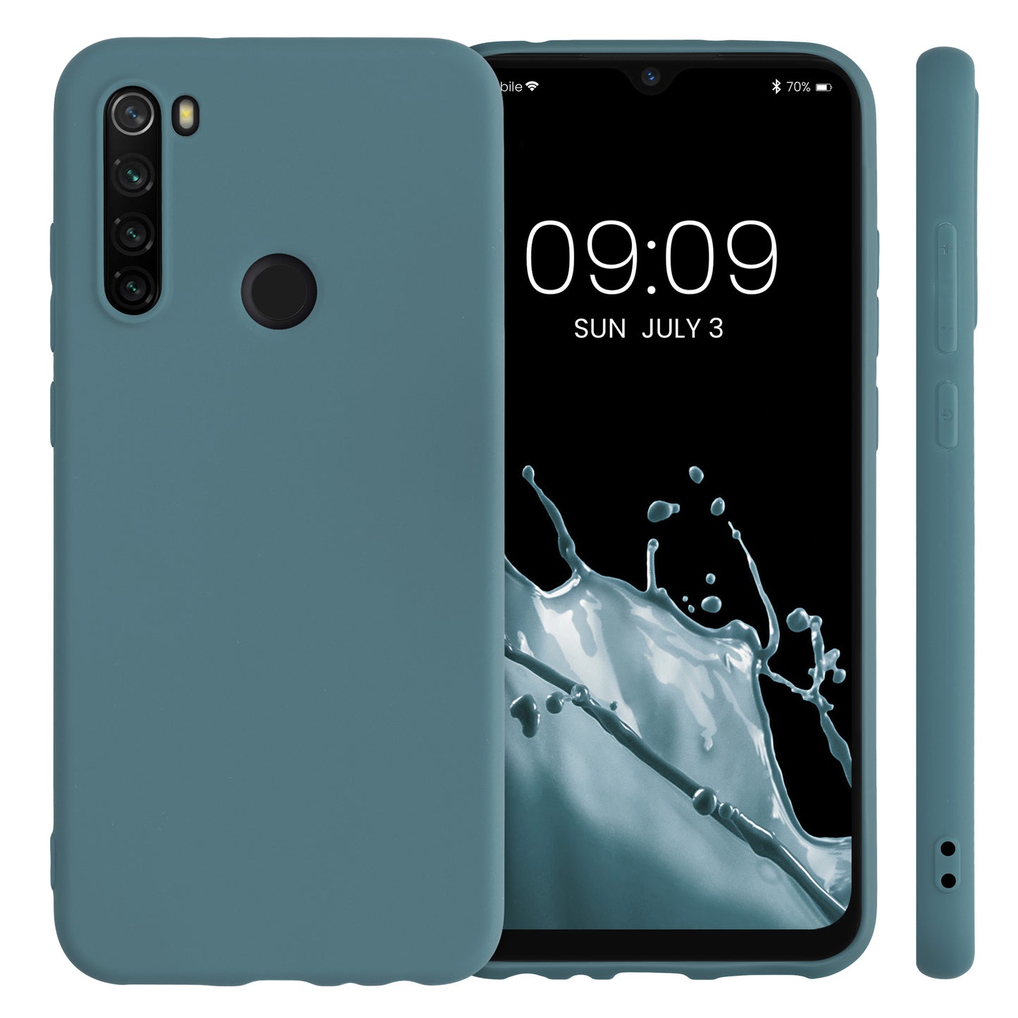 kwmobile Handyhülle für Xiaomi Redmi Note 8T - Kabelloses Laden - Schutzhülle Cover