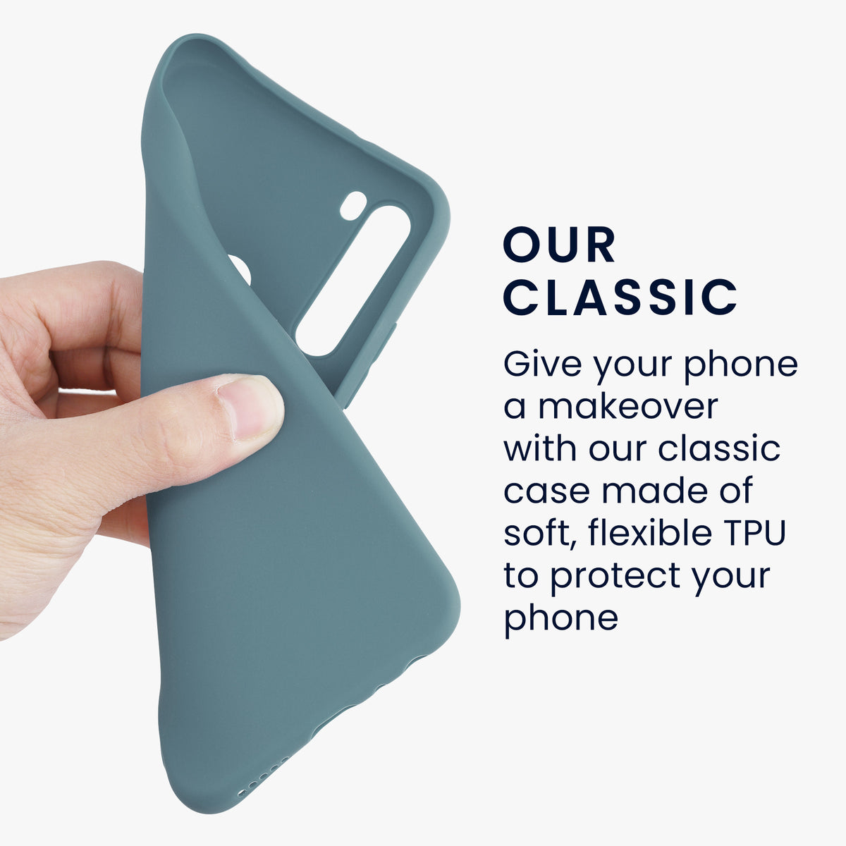 kwmobile Handyhülle für Xiaomi Redmi Note 8T - Kabelloses Laden - Schutzhülle Cover