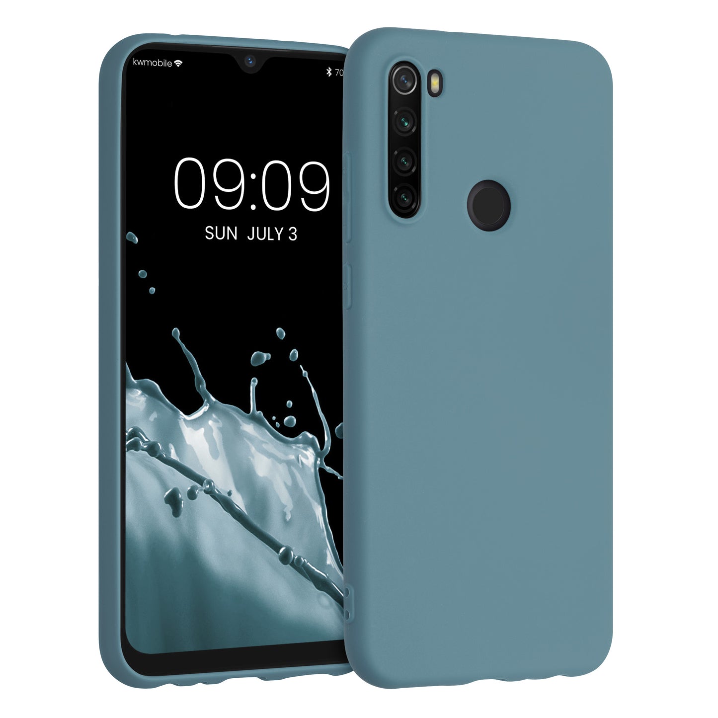 kwmobile Handyhülle für Xiaomi Redmi Note 8T - Kabelloses Laden - Schutzhülle Cover