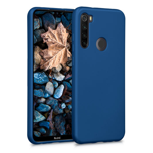 kwmobile Handyhülle für Xiaomi Redmi Note 8T Hülle - Silikon Case metallisch schimmernd - Schutzhülle Cover