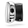 kwmobile Schlüsselhülle für BMW 3-Tasten Funk Autoschlüssel (nur Keyless Go) Hülle - Autoschlüssel Schlüssel Hülle aus Silikon - Schlüsselschutz Gehäuse
