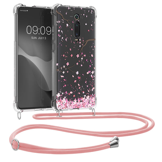 kwmobile Necklace Case kompatibel mit Xiaomi Mi 9T (Pro) / Redmi K20 (Pro) Hülle - Silikon Cover mit Handykette