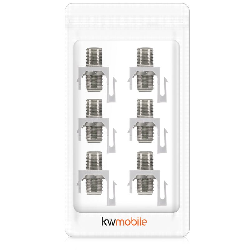 kwmobile Keystone Modul F-Buchse - Koax F-Stecker für DVB-S und DVB-S2 - Anschluss TV SAT Kabel an Modular Patchpanel