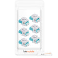 kwmobile Keystone optisches Netzwerkkabel Modul - Kupplung Multimode Glasfaser - Anschluss für LC-Duplex Kabel