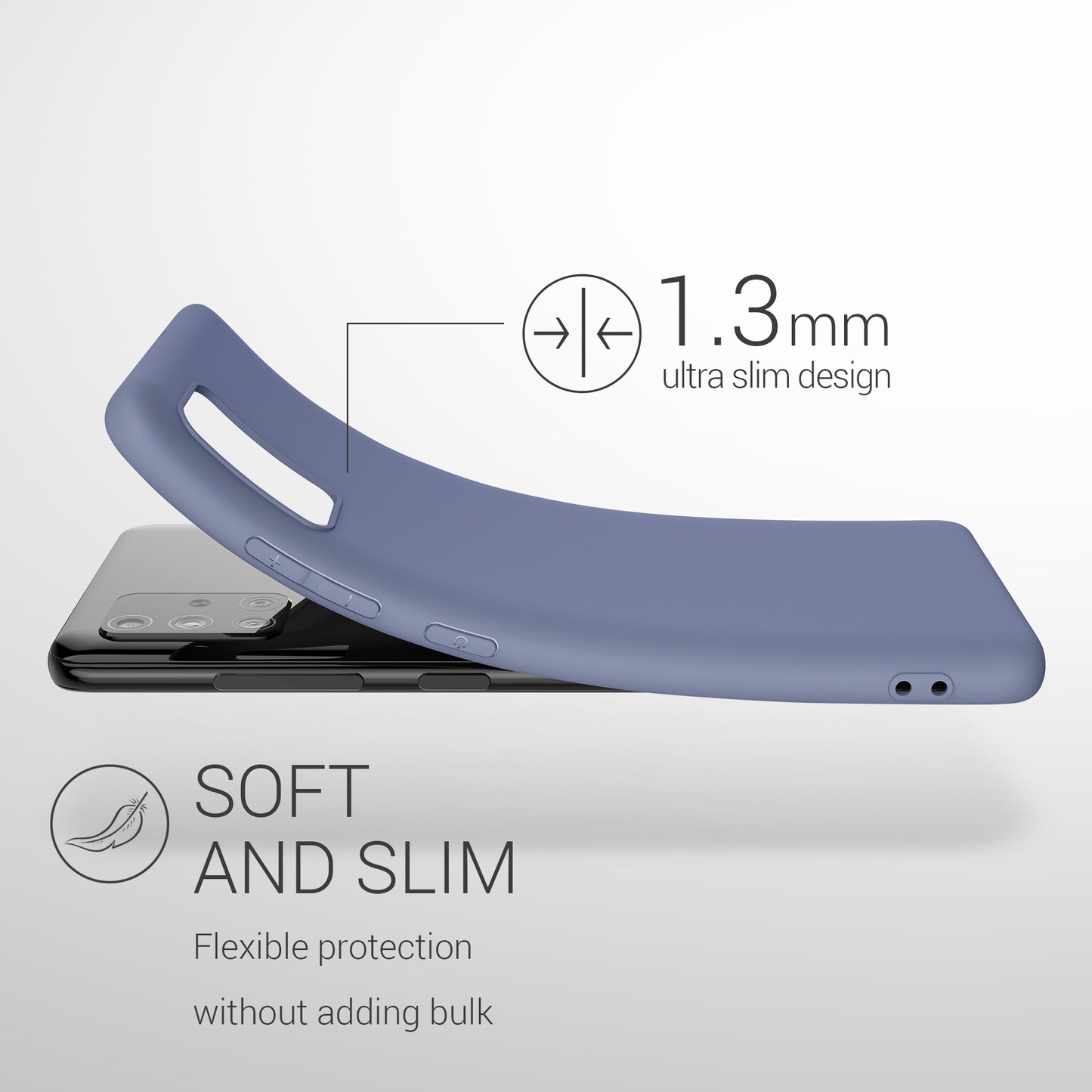 kwmobile Handyhülle für Samsung Galaxy A51 - Kabelloses Laden - Schutzhülle Cover