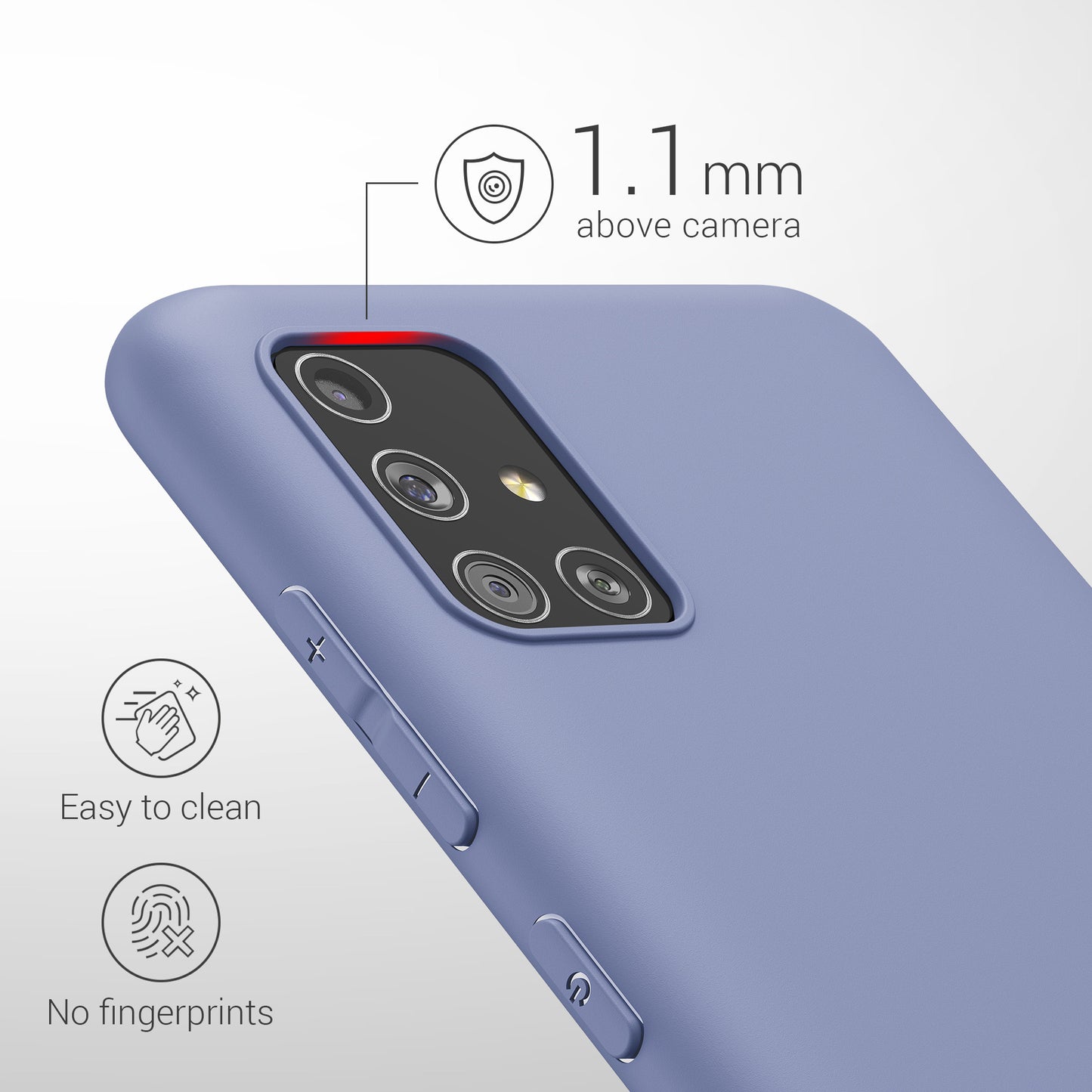 kwmobile Handyhülle für Samsung Galaxy A51 - Kabelloses Laden - Schutzhülle Cover