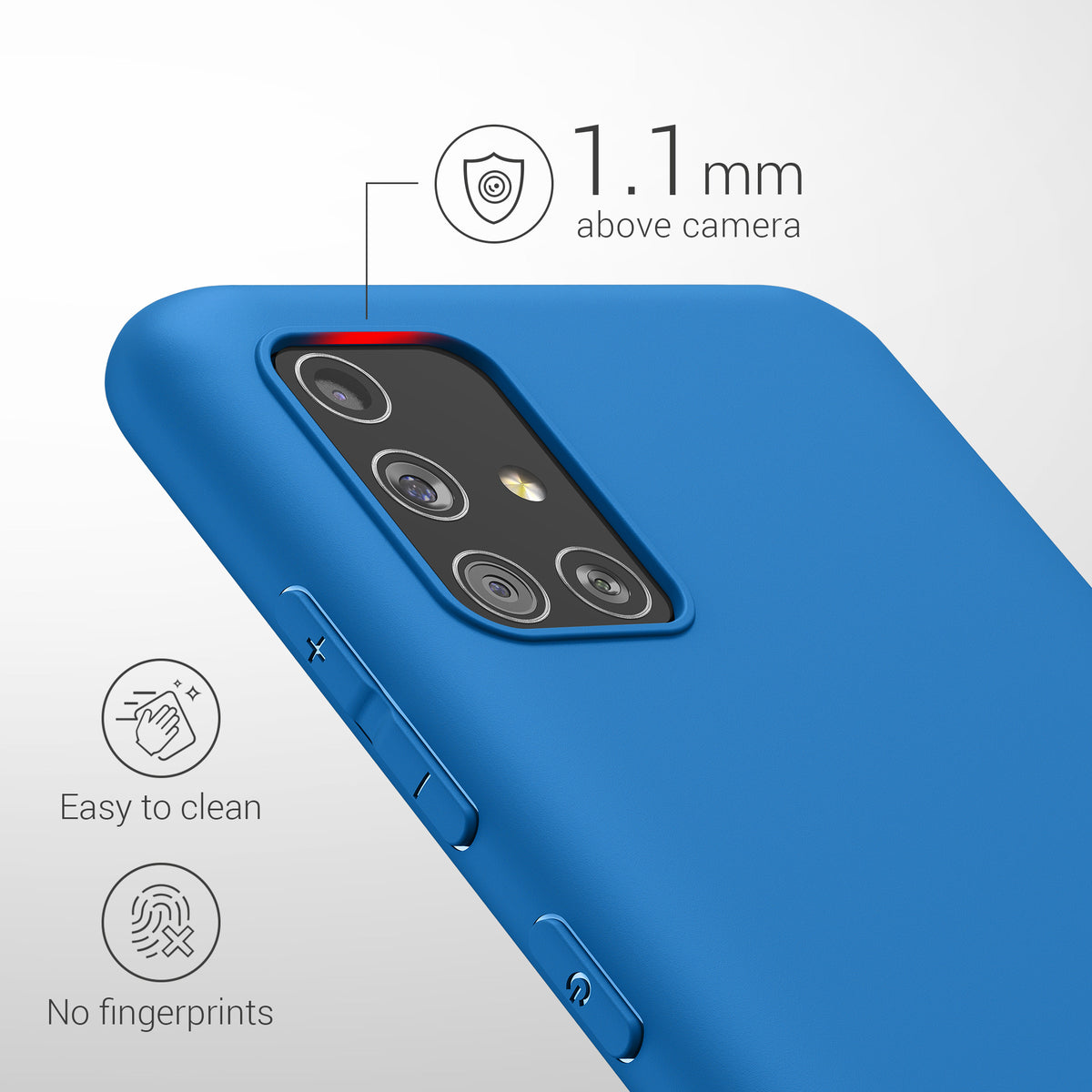 kwmobile Handyhülle für Samsung Galaxy A51 - Kabelloses Laden - Schutzhülle Cover