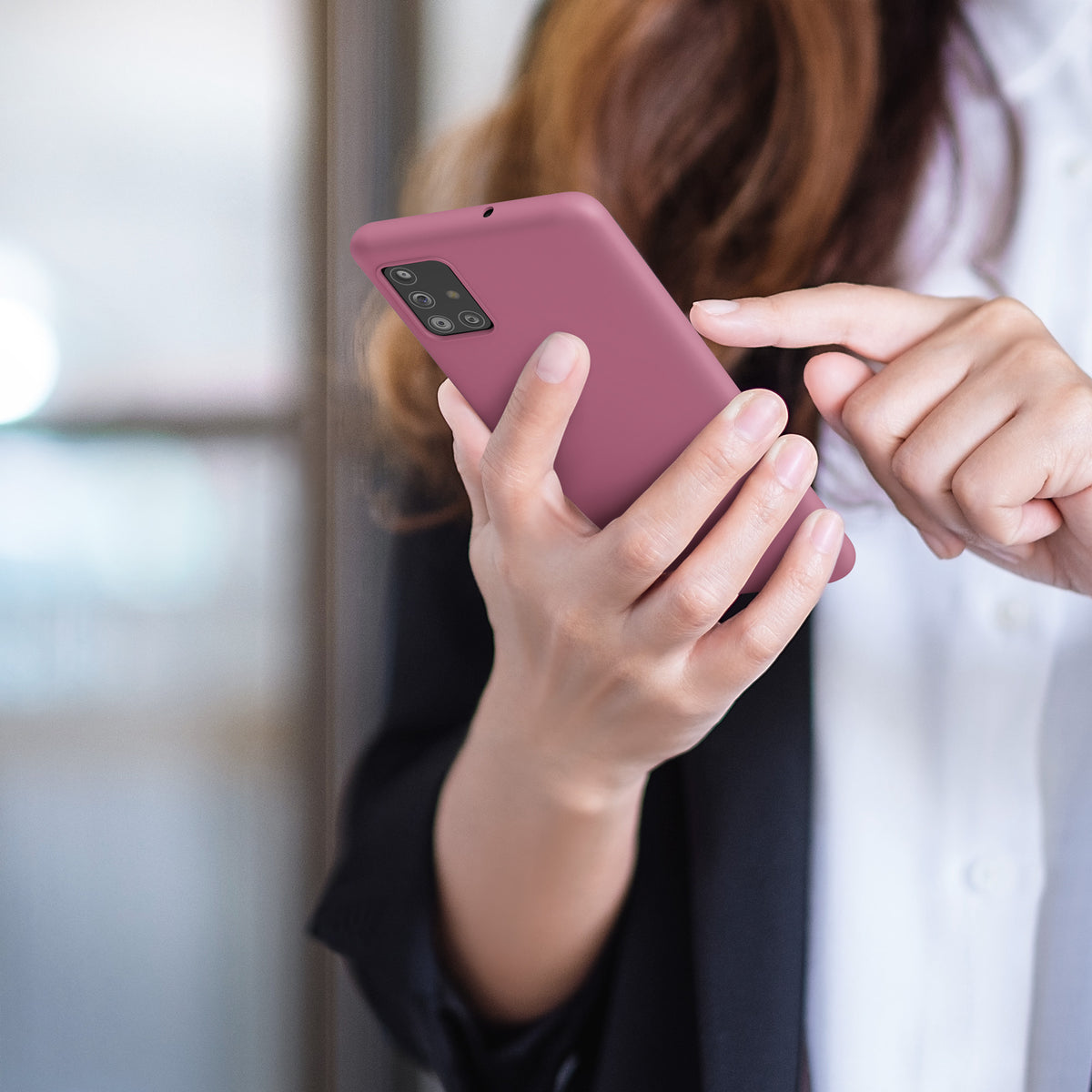 kwmobile Handyhülle für Samsung Galaxy A51 - Kabelloses Laden - Schutzhülle Cover
