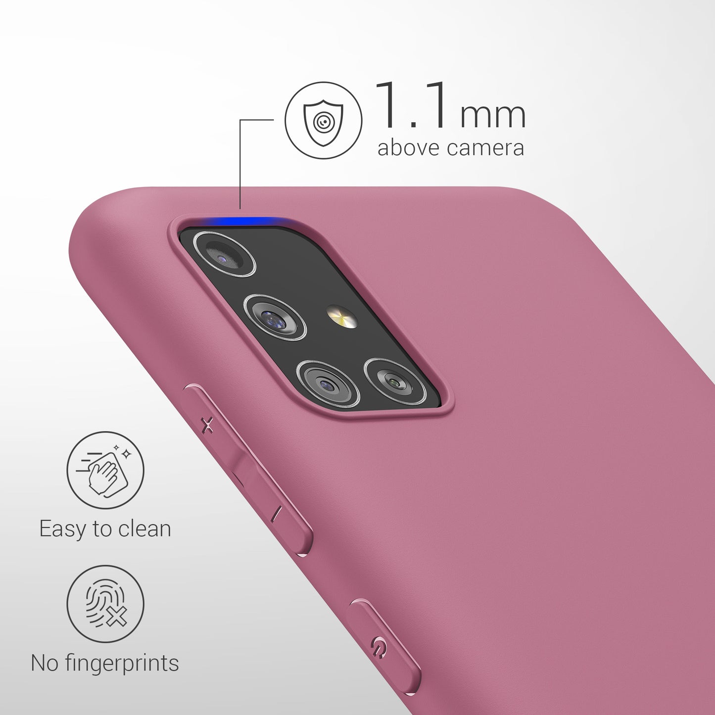 kwmobile Handyhülle für Samsung Galaxy A51 - Kabelloses Laden - Schutzhülle Cover