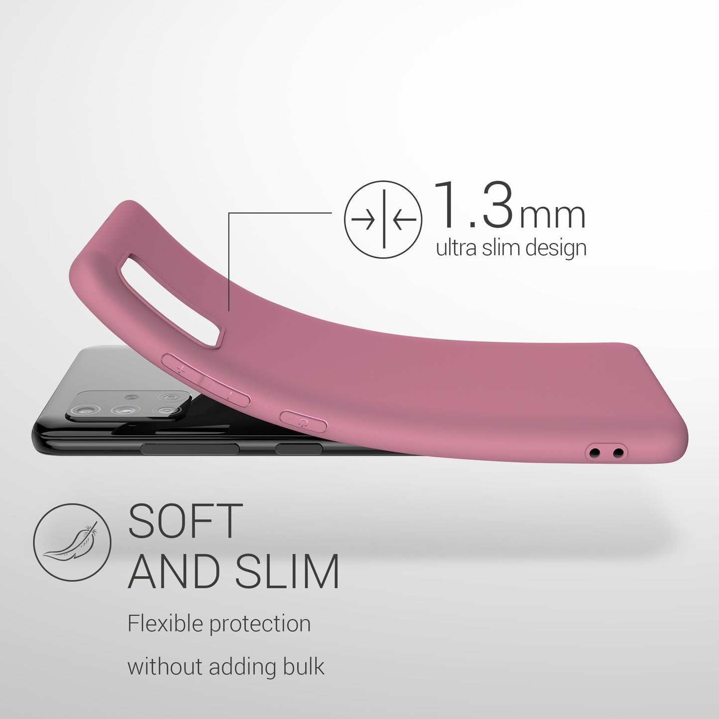 kwmobile Handyhülle für Samsung Galaxy A51 - Kabelloses Laden - Schutzhülle Cover