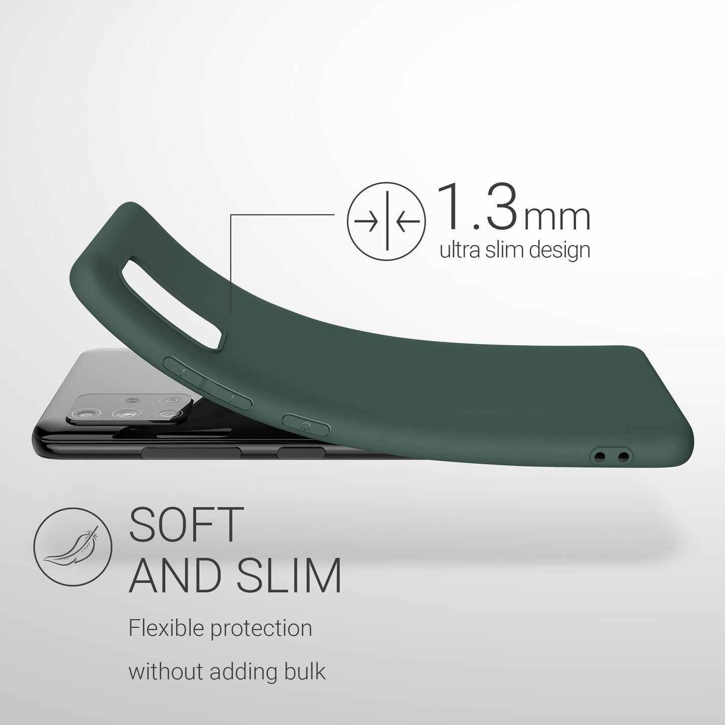 kwmobile Handyhülle für Samsung Galaxy A51 - Kabelloses Laden - Schutzhülle Cover