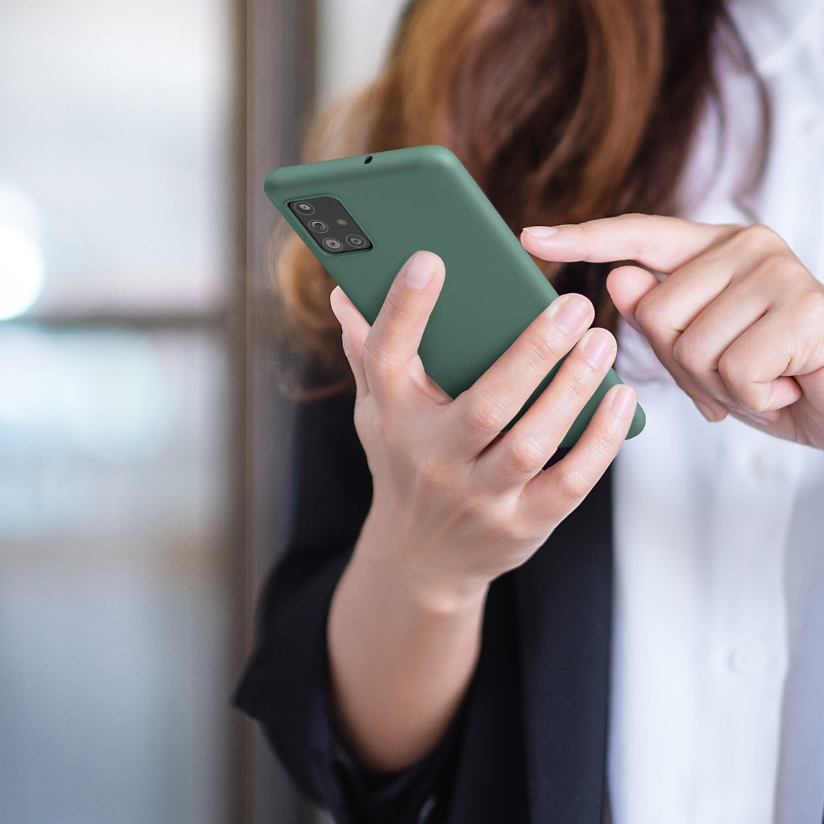 kwmobile Handyhülle für Samsung Galaxy A51 - Kabelloses Laden - Schutzhülle Cover