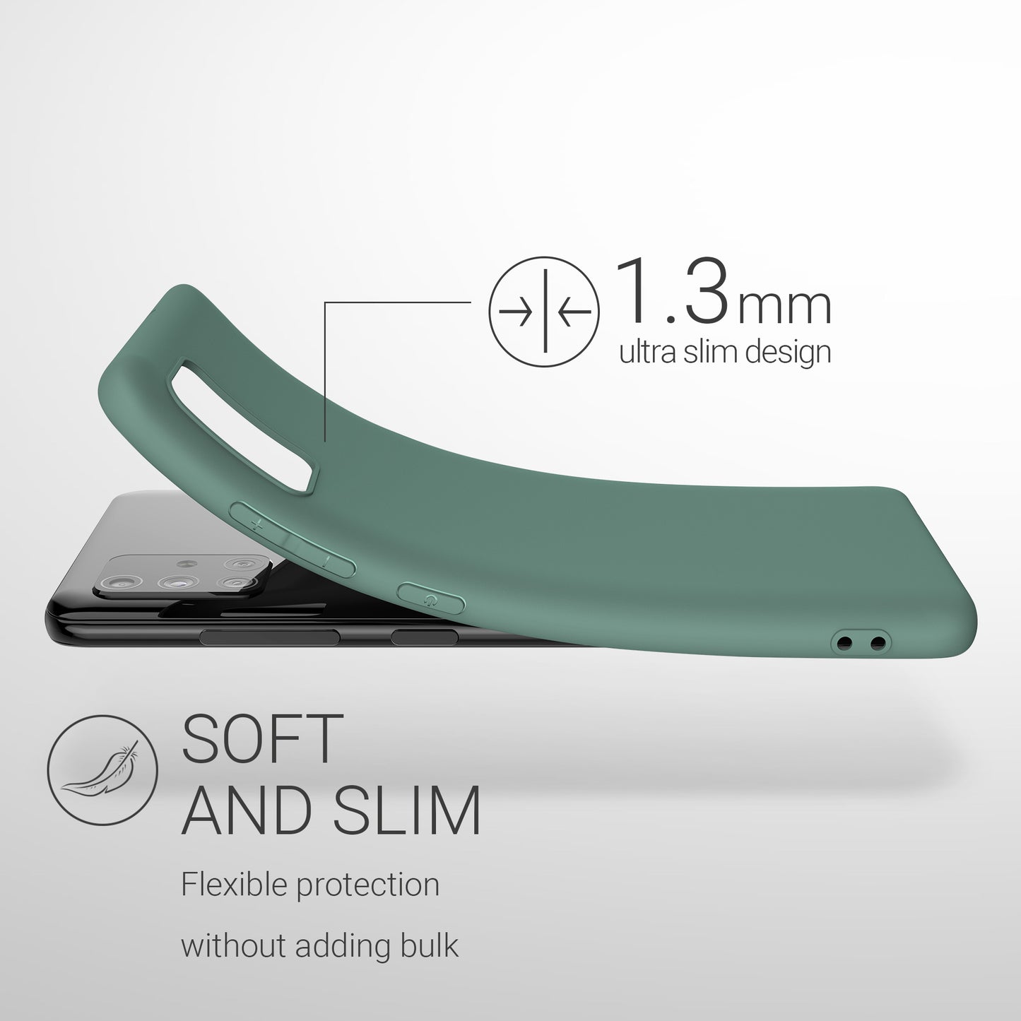 kwmobile Handyhülle für Samsung Galaxy A51 - Kabelloses Laden - Schutzhülle Cover