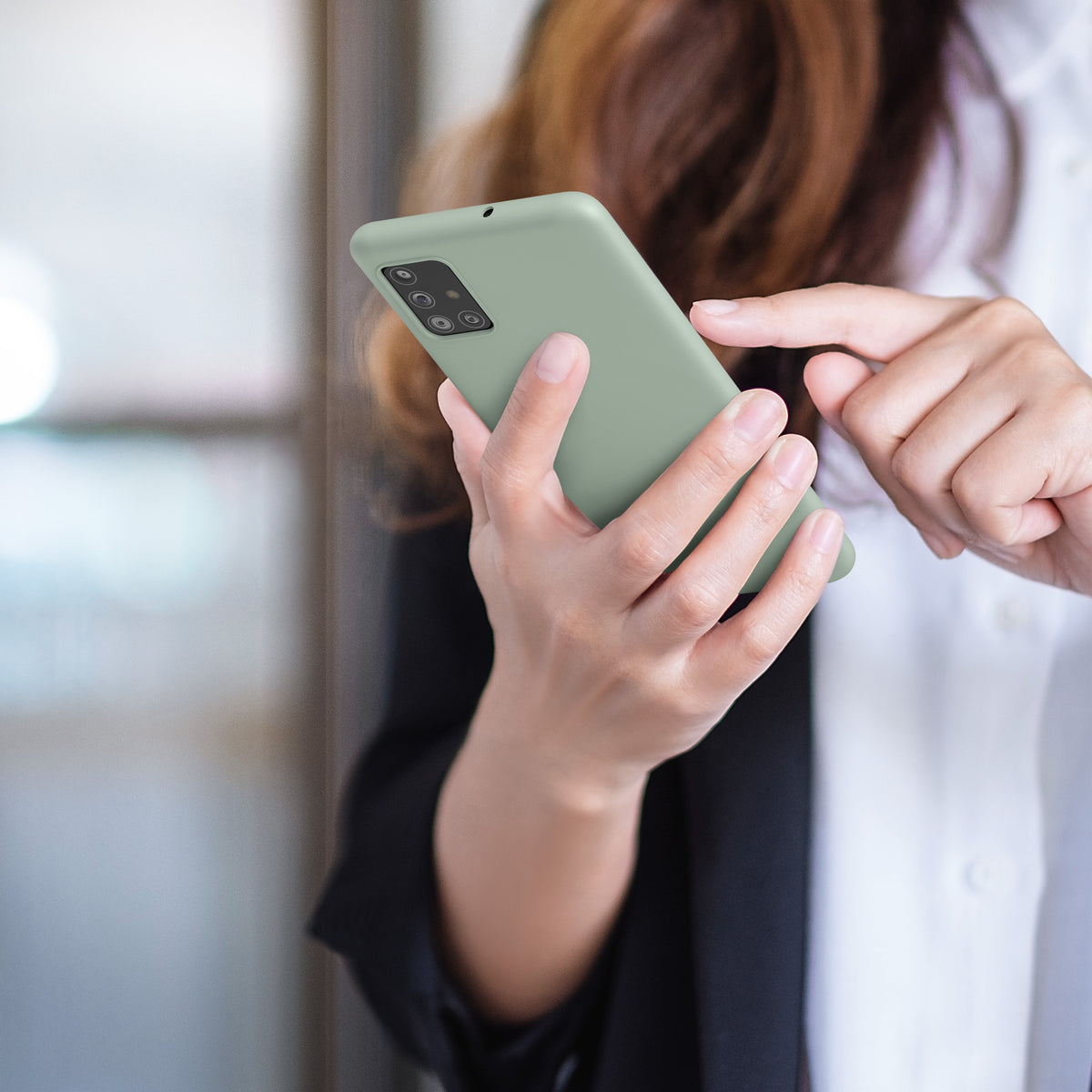 kwmobile Handyhülle für Samsung Galaxy A51 - Kabelloses Laden - Schutzhülle Cover