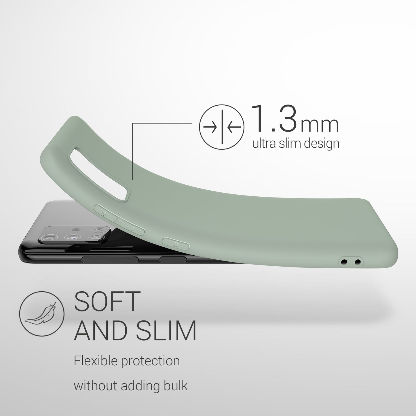 kwmobile Handyhülle für Samsung Galaxy A51 - Kabelloses Laden - Schutzhülle Cover